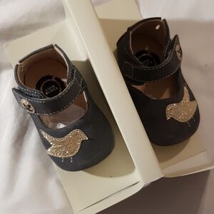 Livie & Luca Pio Pio 0-6 m gray classic suede leather